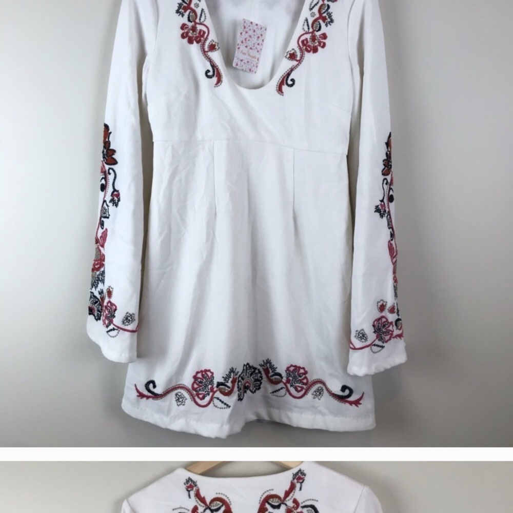 Free People | Holiday Folk Mini Dress - Picture 2 of 4
